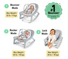 Ingenuity Keep Cozy 3-in-1 Grow With Me Vibrating Baby Bouncer