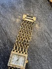 Geneva Elite  Watch Womens Gold Tone Chain Metal 8    Unique Beautiful