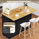 Rolling Kitchen Island Cart With Wheels Drop Leaf Towel Rack Drawer Storage