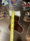 Vtg Makit And Bakit Stained Glass   Plastic Christmas Tree Ornaments Lot Of 6