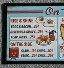 Burger Joint Restaurant Metal Embossed Menu Board 24   9 5  Vintage Style Decor