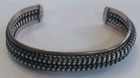 Hand Made Vintage Native American Sterling Silver Cuff Bracelet 925 Tested