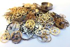Antique Steampunk Watch Parts And Pieces - Gears Cogs Wheels Lot 30 Grams