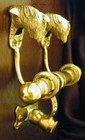 Wheaten Terrier Bronze Duet Door Knocker