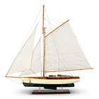 Authentic Models 1930 Classic Yacht Large Wooden Model 35  Sailboat Fully Built