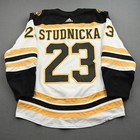 2021-22 Jack Studnicka Boston Bruins Game Used Worn Nhl Hockey Jersey Meigray