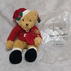 Nwt Christmas Bear Russ Berrie Sammy Santa  Holiday Plush Stuffed Teddy Avon