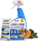 Pet Odor And Stain Eliminator - 32 Oz Enzyme Cleaner For Dog   Cat Urine  Sta   