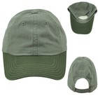 American Needle Relaxed Blank Solid Green Garment Wash Adjustable Adults Hat Cap