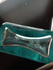 Lot Of 2 Antique Aqua - Tinted Rectangular Prescription Bottles