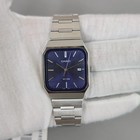 Casio Mtp-b185d-2a1 Blue Dial Stainless Steel Men s Watch W  Box New