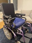 Invacare Tdx Sp Power Wheelchair 6 Wheel Joystick Electric Purple black