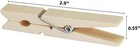 Wooden Clothes Pins 50 Pack  2 9 Inch  Large Natural Birchwood Wood 