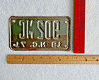 1971 North Carolina Motorcycle License Plate Tag Original  902 Mc