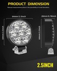 2 5inch 120w Led Work Lights Headlights Fit John Deere Case New Holland Tractor
