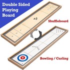 Games Tabletop Shuffleboard  Bowling And Curling 3 In 1 Combo Game Set  Two S   