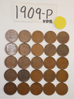 1909-p Vdb Cent Half Roll Solid Date   25 Lincoln Wheat Pennies  8  Ship Free 