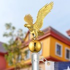 14  Flagpole Eagle Topper Finial Ornament For Telescopic Pole Gold Yard Outdoor