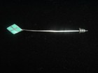 Vintage Sterling Silver And Turquoise Zuni Hat Pin