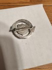 1970s 80s Silver Salvation Army Red Shield Enamel Pin Brooch Silver Wreath