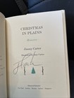 President Jimmy Carter Signed Book    christmas In Plains    Autographed Hardcover