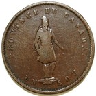 1852 Quebec Bank Token Canada Half Penny        Circulated        Great Set Filler 513