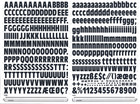 Mecanorma Dry Transfer Lettering 418 60 Cln  979 Olive Bold Condensed 17 4mm