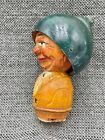 Vtg Anri Mechanical Wood cork Bottle Stopper Double Sided 2 Face Flip Helmet