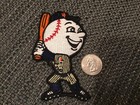 New York Mets  Mr  Met Embroidered Vintage Iron On  Patch 4    X 2   