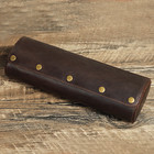 Watch Roll Case Vintage 4 Slot Handmade Detachable Travel Storage Box Coffee