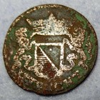 Early Date 1670 New York Penny Colonial Copper Cent Utrecht Mint Certificate Coa