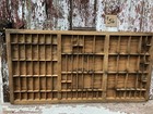 Hamilton Wooden Printers Drawer Letterpress Wood Tray Shadowbox Trinket Case  56