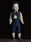 Porcelain composition 18    Repro Of Antique Gebruder Heubach Character Boy Doll