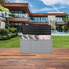 Outdoor Storage Box 75 Gallon Deck Box storage Bin For Patio Cushions Waterproof