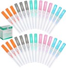 50pcs Body Piercing Kit 14g 16g 18g 20g 22g Catheter Needles For Ear Nose