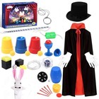 Magic Tricks Kit For Kids 6-12  Magician Costume   Wand  Fun Magic Set For Boys
