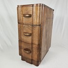 Mcm Heywood Wakefield Riviera Nightstand Bedside Table 3 Drawer Vintage