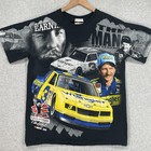 Dale Earnhardt Shirt M Black Aop Nascar Racing Wrangler Y2k Chase Hall Of Fame