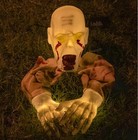 Zombie Halloween Decorations Realistic Zombie Glowing Skeleton Garden Yard Props