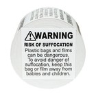 Suffocation Warning Labels stickers  2 X 2  - Fba Approved -  2  Rolls Of 500