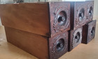 Antique Singer Treadle Sewing Machine 6 Oak Cabinet Drawers Only