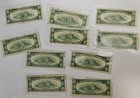 1950  10 Ten Dollar Bill Federal Reserve Note     Circulated Vintage Us Currency