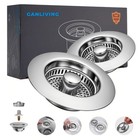 2 Pack Kitchen Sink Drain Strainer Stopper  3 5  Stainless Steel  Easy Clean