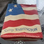George Washington Wheaton Glass Whiskey Bottle 1st Edition Commemorative Org Box