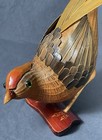 Vintage Shanghai Handicrafts Chinese Wicker Bird Box Basket Trinket Bamboo