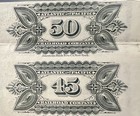 2x Bond Coupons Atlantic Pacific Railroad   Attached Together   Early 1900s