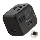 Universal Travel Adapter Converter International Wall Charger Ac Usb Power Plug