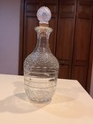 Vintage Federal Law Prohibits Cut Glass Liquor Bottle With Stopper Wine Decanter