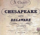1840 Nautical Chart Map Of The Chesapeake And Delaware Bays Maryland Virginia Dc