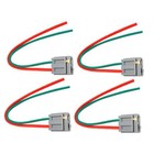4pcs New Hei Distributor Wire Harness Pigtail - Dual 12v Power Tach Connector